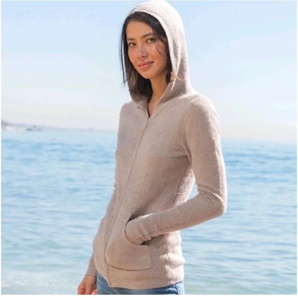Barefoot Dreams Cozychic Lite Relaxed Zip-Up Hoodie - Blush Pink